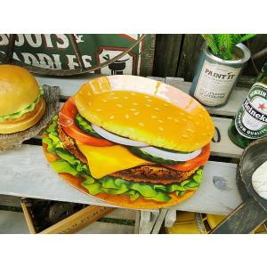 ダルトン　ハンバーガー　グラスプレート　アメリカ雑貨　アメリカン雑貨
