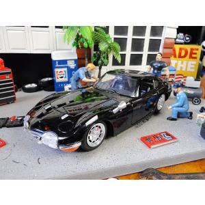 Jada　1967年トヨタ2000GT　ダイキャストミニカー　1/24スケール　（ブラック）　アメリ...