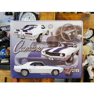 シボレー　カマロ Z/28　ブリキ看板　アメリカ雑貨　アメリカン雑貨