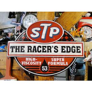 STP　エンボスティンサイン　（ザ　レーサー）　アメリカ雑貨　アメリカン雑貨
