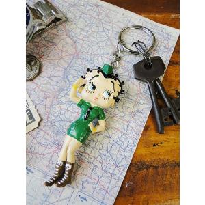 ベティ・ブープ　PVCキーホルダー　（アーミー）　アメリカン雑貨 アメリカ雑貨