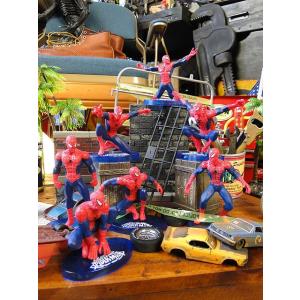 スパイダーマン　PVCフィギュア　7体アソートセット　アメリカ雑貨　アメリカン雑貨