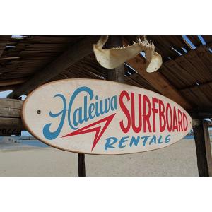 ハレイワ サーフボードレンタル 木製看板 ■ ...の詳細画像2