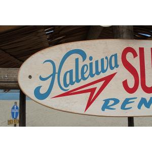ハレイワ サーフボードレンタル 木製看板 ■ ...の詳細画像3