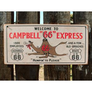 アメリカン レトロ 昔のルート66 ウッドサイン （ルート66/アリゾナ