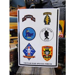 U.S.ミリタリーエンブレムステッカー　（スペシャルフォース）　アメリカ雑貨　アメリカン雑貨