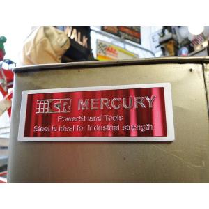 マーキュリー　メタルマグネット　（エンブレム/レッド）　■　アメリカ雑貨　アメリカン雑貨　MERCURY　男前　インダストリアル