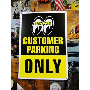 ムーンカスタマー専用駐車場　サインプレート　アメリカ雑貨 アメリカン雑貨