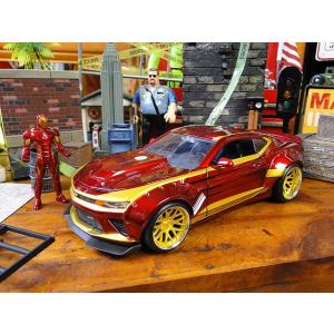 Jada マーベル アベンジャーズ アイアンマン＆2016年シボレー　カマロ　ダイキャストミニカー ...