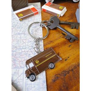 UPSデリバリートラック　メタルキーホルダー ■ アメリカン雑貨 アメリカ雑貨 爆買