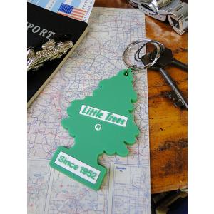 リトルツリー　ラバーキーホルダー　（グリーンシンボル）　■　アメリカン雑貨　アメリカ雑貨