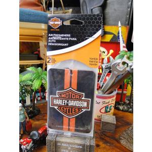 ハーレーダビッドソン　エアーフレッシュナー　2Pセット　（バニラの香り）　■　アメリカン雑貨　アメリ...