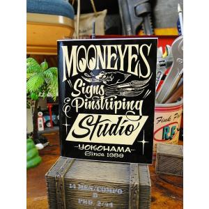 ムーンアイズ　サイン＆ピンストライプスタジオステッカー ■ アメリカン雑貨 アメリカ雑貨  デカール...