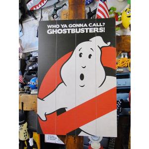 映画「ゴーストバスターズ」ノーゴーストロゴのウッドパネルアート