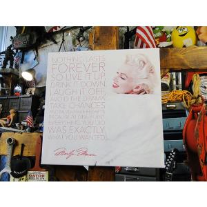 マリリン・モンロー　キャンバスアート　（Nothing　Lasts　Forever）　■　アメリカン...