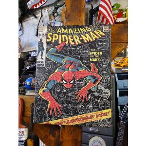 マーベルコミック　アメイジング・スパイダーマンのキャンバスアート（100thアニバーサリー）