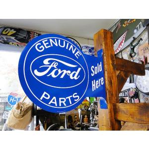 フォード　サイド看板　（両面プリント）　■　アメリカン雑貨　アメリカ雑貨　ティンサイン　ティンプレー...