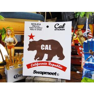 カリフォルニアステッカー　（カリフォルニアベアー）　■　アメリカン雑貨　アメリカ雑貨　デカール　ステ...
