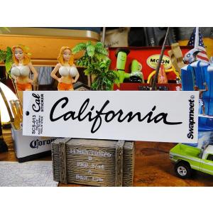 カリフォルニアステッカー　（筆記体ロゴ/ブラック）　■　アメリカン雑貨　アメリカ雑貨　デカール　シー...