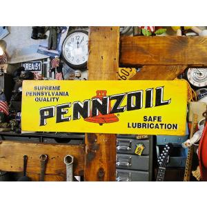 ペンズオイル　エンボスティンサイン　（レクタングル）　■　アメリカン雑貨　アメリカ雑貨　看板