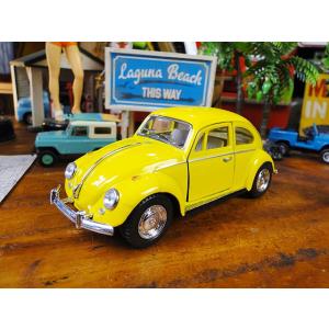 ハワイアン クリスマス ワーゲンバス ミニ ブリキオブジェ （レッド