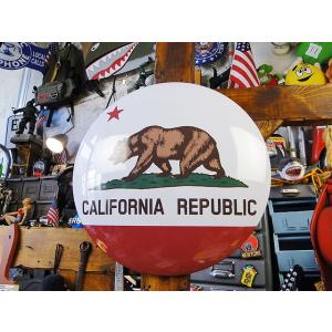 カリフォルニアフラッグ　ドームサイン ■ アメリカン雑貨 アメリカ雑貨