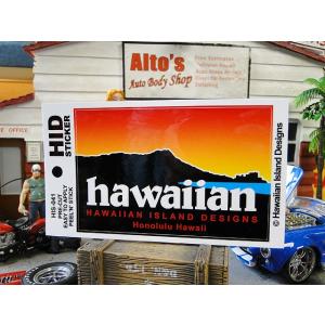 ハワイアン　アイランド　ステッカー　（ダイヤモンドヘッド　サンセット）　■　アメリカン雑貨　アメリカ...