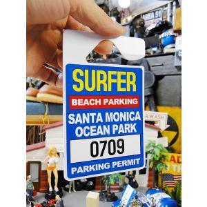 サーファー専用パーキングパーミット　（サンタモニカ・オーシャンパーク）　■　アメリカン雑貨　アメリカ...