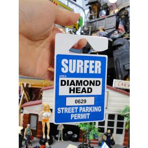 サーファー専用パーキングパーミット　（ダイヤモンドヘッド）　■　アメリカン雑貨　アメリカ雑貨