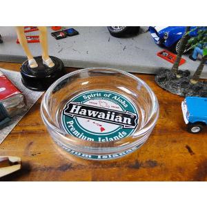 ハワイアン　ガラスアシュトレイ　（ハワイアン）　アメリカ雑貨 アメリカン雑貨　灰皿