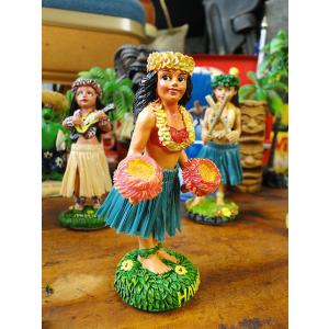 ハワイアン・フラガールのダッシュボードドール　MINI（キノヘ）