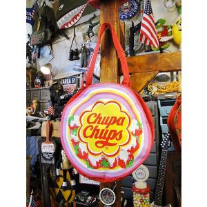 チュッパチャップス　ラウンドトートバッグ ■ アメリカ雑貨 アメリカン雑貨