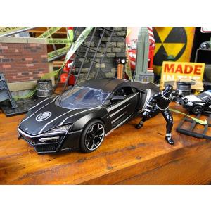 Jada マーベル アベンジャーズ ブラックパンサー＆ライカン　ハイパースポーツ　ダイキャストミニカ...