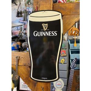 ギネスビール　ブリキ看板　（ビアグラスカット）　■　アメリカン雑貨　アメリカ雑貨