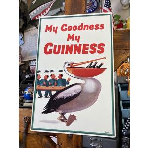 ギネスビール　ブリキ看板　（ペリカン/MY GOODNESS MY GUINNESS）　■ アメリカ...