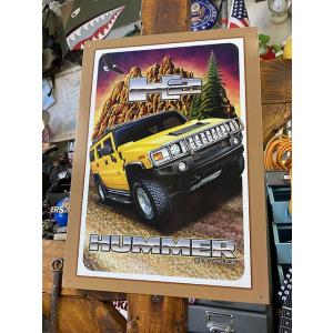 HUMMER　ハマ- H2　ブリキ看板 ■ アメリカン雑貨 アメリカ雑貨
