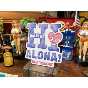 ハレイワ　ハッピーマーケットステッカー　Lサイズ　（101/HI）　■　アメリカン雑貨　アメリカ雑貨...