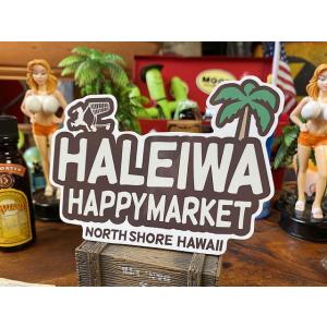 ハレイワ　ハッピーマーケットステッカー　Lサイズ　（109/パームツリー）　■　アメリカン雑貨　アメ...