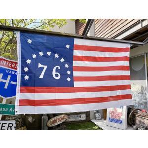 アメリカの昔の76星条旗 ベニントンフラッグ ■...の商品画像