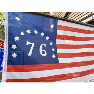 アメリカの昔の76星条旗 ベニントンフラッグ ...の詳細画像1