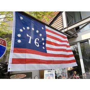 アメリカの昔の76星条旗 ベニントンフラッグ ...の詳細画像3