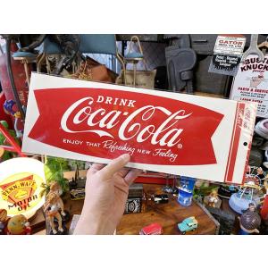 コカ・コーラ　デカサイズステッカー　XLサイズ　（フィッシュテールカット）　■　アメリカン雑貨　アメ...