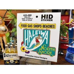 ハワイアン　アイランド　ステッカー　ハレイワの名物看板 ■ アメリカン雑貨 アメリカ雑貨