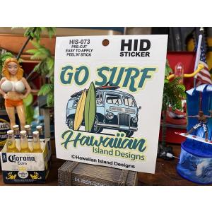 ハワイアン　アイランド　ステッカー　サーフワゴン　GO SURF ■ アメリカン雑貨 アメリカ雑貨