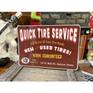 ゼネラル　アドバタイジングステッカー　（QUICK TIRE SERVICE/016）　■　アメリカン雑貨　アメリカ雑貨｜candytower