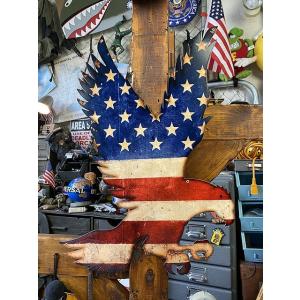 アメリカンフラッグイーグル　U.S.ヘヴィースチールサイン ■ アメリカン雑貨 アメリカ雑貨