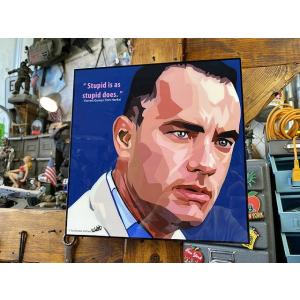 映画　フォレスト・ガンプ　トム・ハンクス　ポップアートフレーム ■ アメリカ雑貨 アメリカン雑貨
