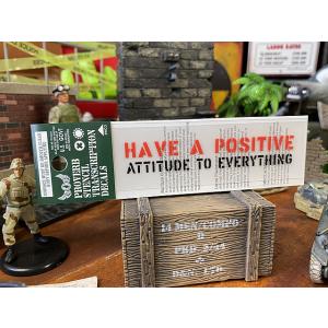 ことわざステンシル転写ステッカー　（何事も前向きに）　PST-066　■　アメリカン雑貨　アメリカ雑...