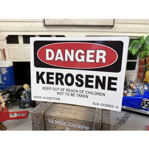 警告看板ステッカー　（危険：灯油/DANGER）　SLB-003-MED-A　■　アメリカン雑貨　ア...