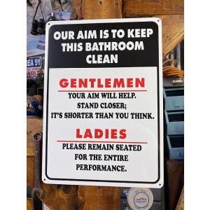 「トイレはキレイに使いましょう！」　案内看板　アルミサインボード 爆買